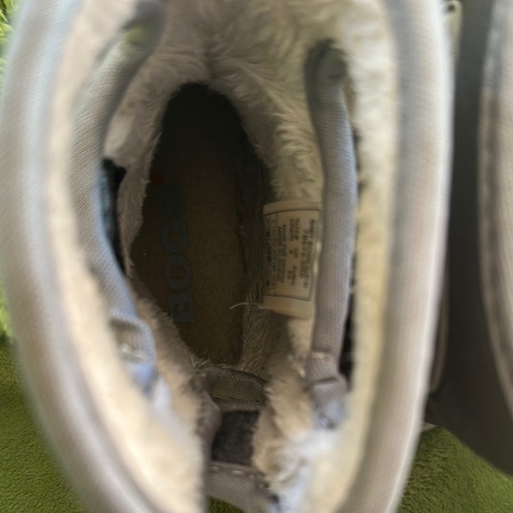 Bogs Gray Winter Boots Toddler 6 - Picture 7 of 8